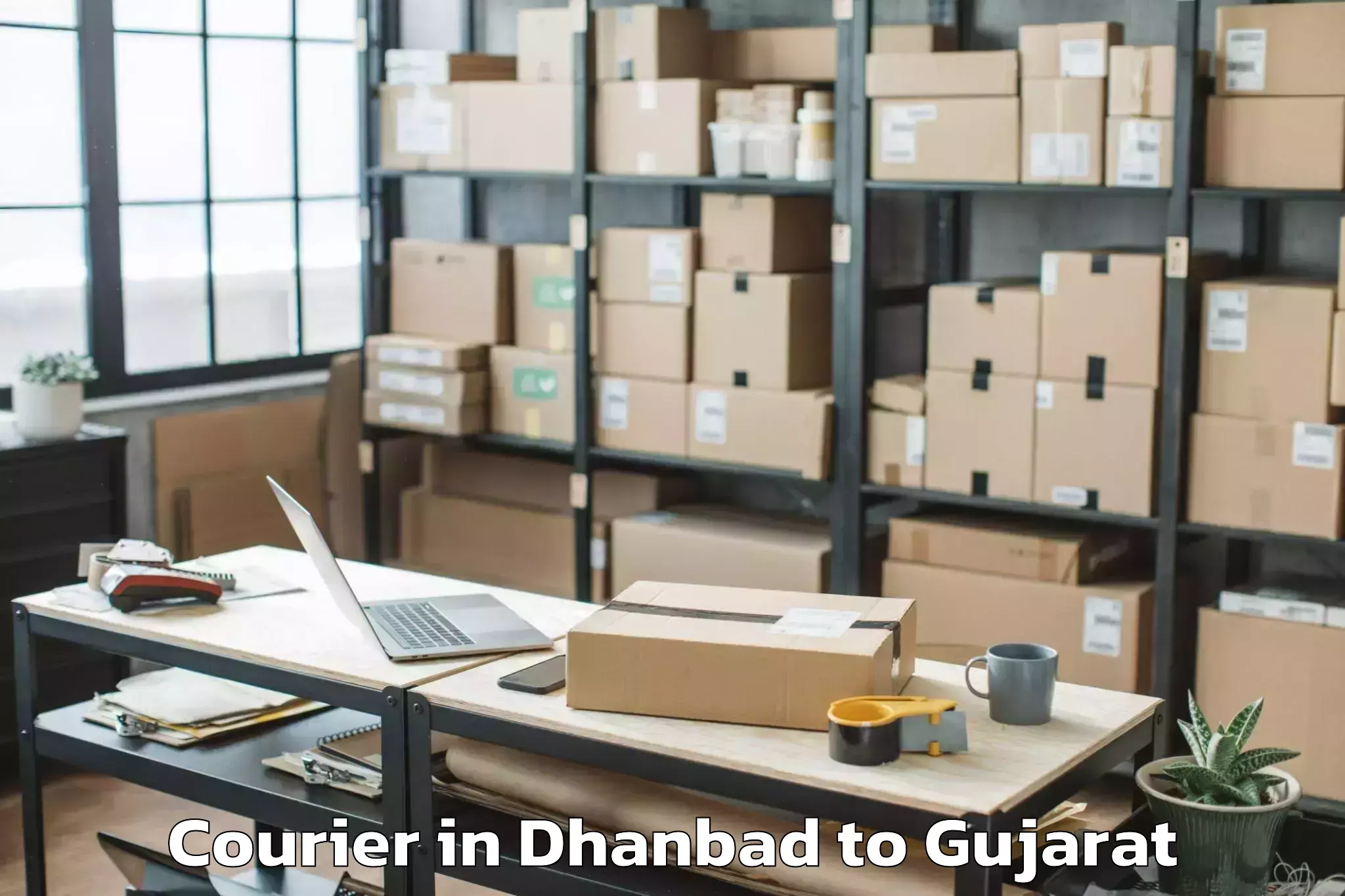 Reliable Dhanbad to Plastindia International Unive Courier